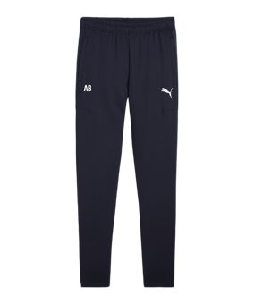 PUMA teamGOAL Slim Trainingshose Kids Blau Weiss F06
