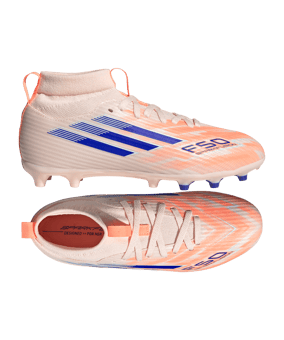 adidas F50 Sparkfusion League Mid FG/AG Coral Blaze Kids Orange - orange