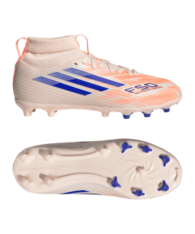 adidas F50 Sparkfusion League Mid FG/AG Coral Blaze Kids Orange - orange