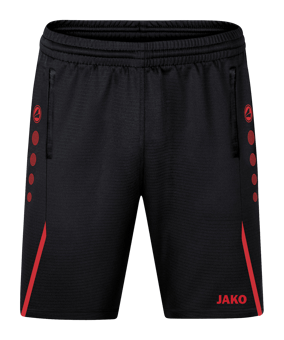 JAKO Challenge Trainingsshort Schwarz Rot F812 - schwarz