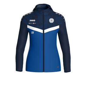 JAKO Iconic Kapuzenjacke Damen Blau F403