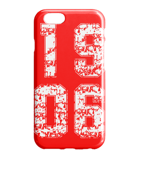 TSV Schopfloch Iphone Case 1906 Block Rot - rot
