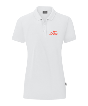 JAKO Organic Poloshirt Damen Weiss F000