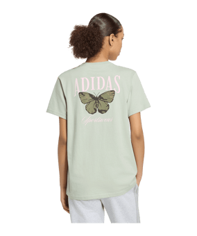 adidas Camo Loose Graphic T-Shirt Damen Grün - gruen