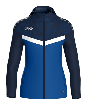 JAKO Iconic Kapuzenjacke Damen Blau F403 - blau