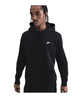Nike Club Pullover Fleece Sweatshirt à capuche Noir C010 - noir