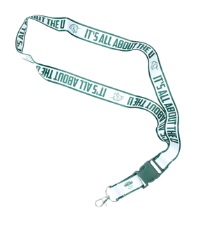 Unicorns Lanyard Schlüsselbund Schriftzug Weiss - weiss