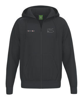 Erima TS Kapuzenjacke Kids Schwarz