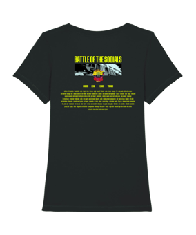 Battle of the Socials T-Shirt "BOTS" Damen Schwarz - schwarz