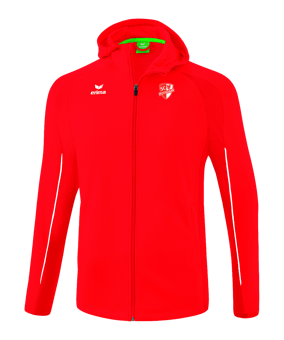 Erima Liga Star Kapuzenjacke Rot Weiss