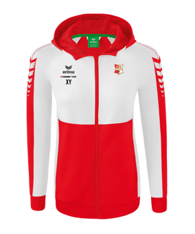 Erima Six Wings Kapuzenjacke Damen Rot