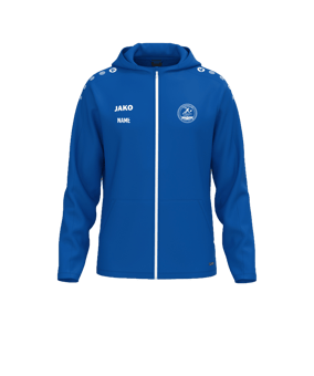 JAKO One Kapuzenjacke Blau F400