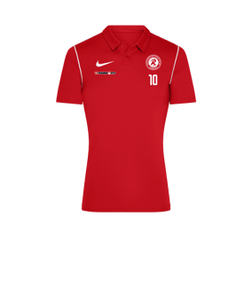 Nike Park 20 Poloshirt Damen Rot Weiss F657