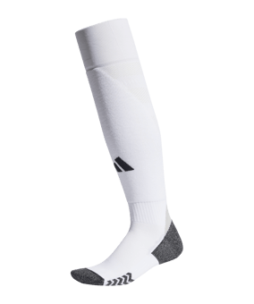 adidas 24 Strumpfstutzen Weiss Grau Schwarz - weiss