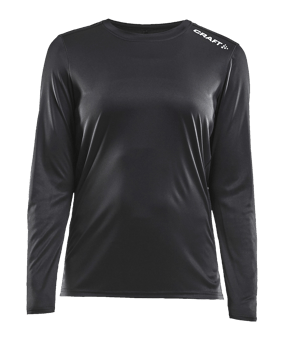 Craft Rush Sweatshirt Damen Schwarz F999 - schwarz