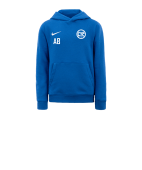 Nike Park 20 Fleece Hoody Kids Blau Weiss F463