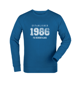 Merch Roller Sweatshirt Royal Blue | #established
