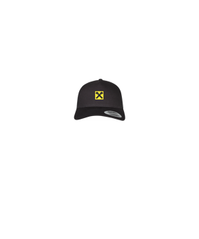 Merch 5 Panel Retro Trucker Cap Schwarz