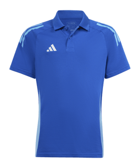adidas Tiro 24 Competition Poloshirt Kids Blau - blau