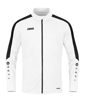 JAKO Power Polyesterjacke Damen Weiss Schwarz F000 - weiss