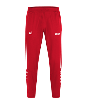 JAKO Power Freizeithose Rot Weiss F105