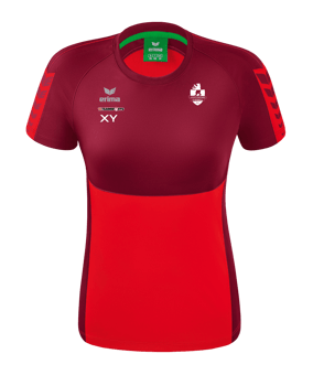 Erima Six Wings T-Shirt Damen Rot Dunkelrot