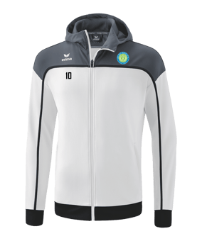 Erima Change by Kapuzenjacke Kids Weiss Grau 
