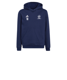 adidas Entrada 22 Hoody Kids Blau