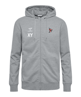 Hummel GO 2.0 Kapuzenjacke Grau F2006