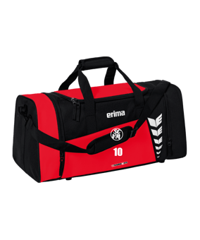 Erima Six Wings Sporttasche Gr. L Rot Schwarz