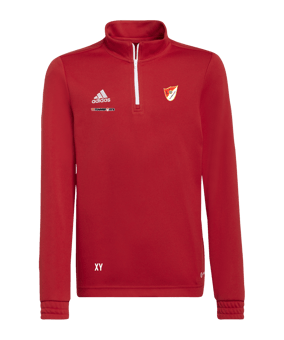 adidas Entrada 22 HalfZip Sweatshirt Kids Rot