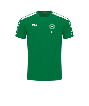 JAKO Power T-Shirt Grün Weiss F200