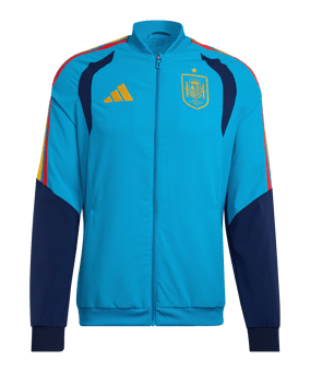 adidas Spanien Tiro Präsentationsjacke Blau - blau