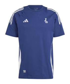 adidas Tiro 24 T-Shirt Blau Weiss Hockey Logo