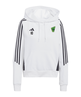 adidas Tiro 24 Hoody Damen Weiss Schwarz