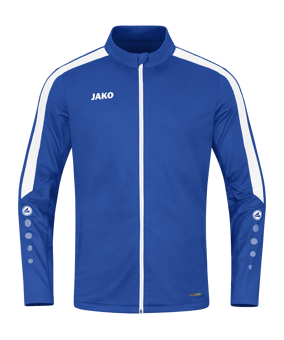 JAKO Power Polyesterjacke Damen Blau Weiss F400 - blau