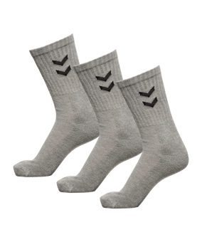 Hummel 3-Pack Basic Socken Grau F2006 - grau