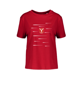 Merch Muser T-Shirt Women Red | #lines