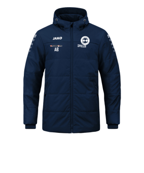 JAKO Team Coach Kapuzenjacke Blau F900