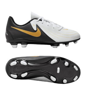 Nike Jr Phantom GX II Club FG/MG  Mad Ready Kids Weiss Schwarz F100 - weiss