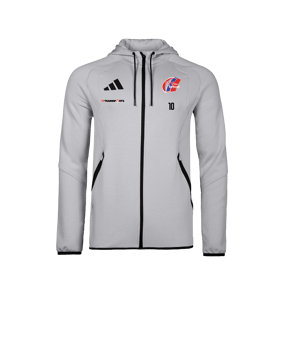 adidas Tiro Travel Hoody Grau