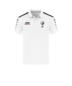 JAKO Power Poloshirt Weiss Schwarz F000