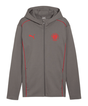PUMA FC St. Pauli Casual Jack met capuchon  grijs F06 - grijs