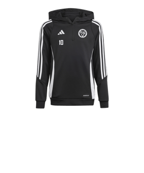adidas Tiro 24 Hoody Kids Schwarz Weiss