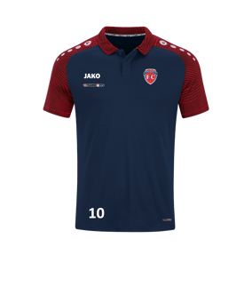JAKO Performance Poloshirt Blau Rot F909