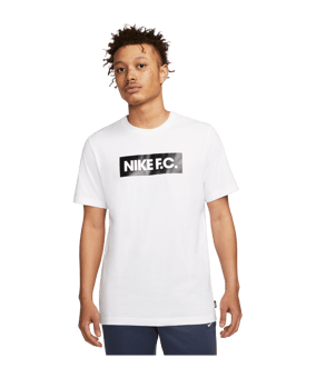 Nike F.C. T-Shirt Weiss Schwarz F100 - weiss