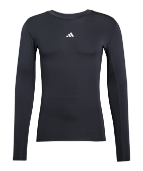 adidas Techfit Longsleeve Schwarz - schwarz