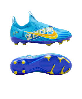 Nike Jr Air Zoom Mercurial Vapor XV Academy FG/MG Mbappe Signature Kids Blau F400 - blau