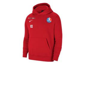 Nike Park 20 Fleece Hoody Kids Rot Weiss F657