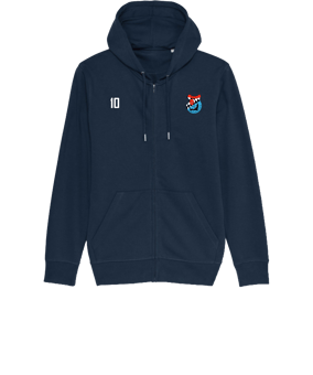 Merch Connector Zip-Hoodie French Navy | #logo4c